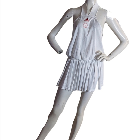 ADIDAS ALL-IN-ONE WOMEN'S TENNIS DRESS SIZE MEDIUM - Picture 1 of 4